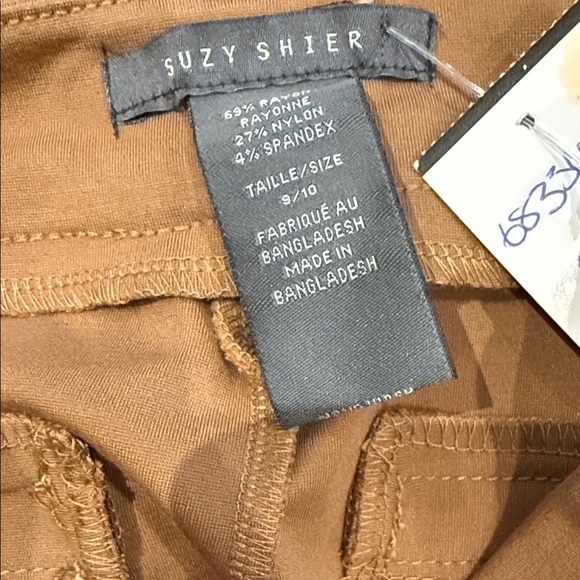 Suzy Shier Tan Straight Leg Pants - Picture 2 of 2